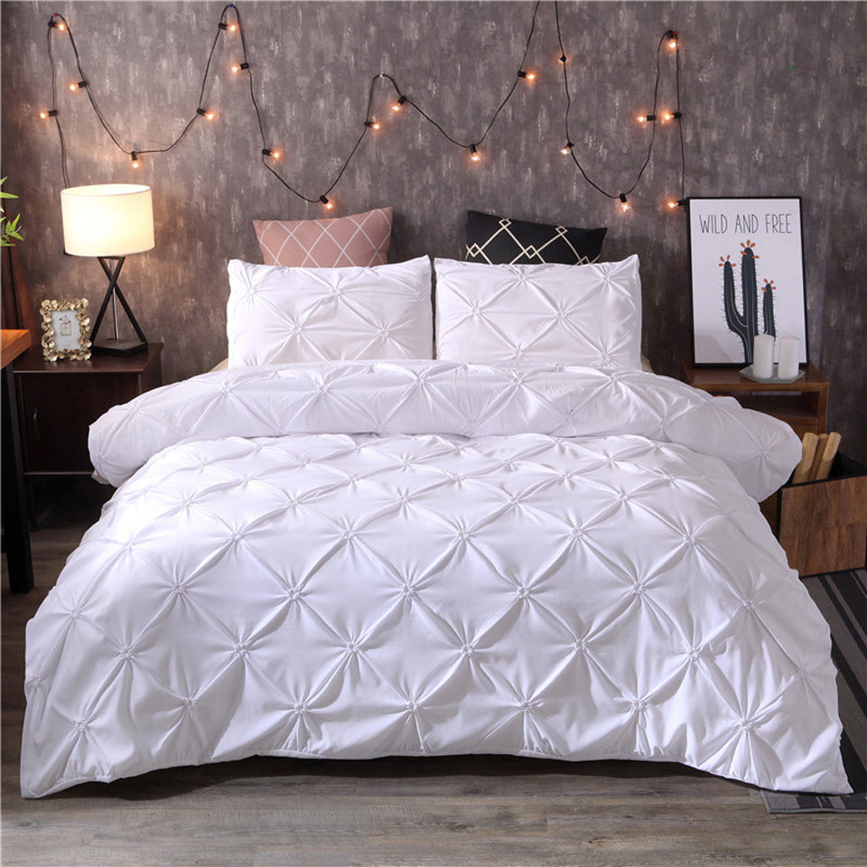 Luxueuse parure de lit matelassée – matière douce et chaleur agréable – idéale pour se détendre la nuit