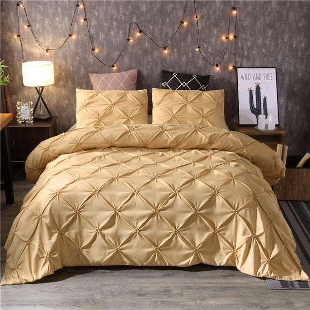 Luxueuse parure de lit matelassée – matière douce et chaleur agréable – idéale pour se détendre la nuit