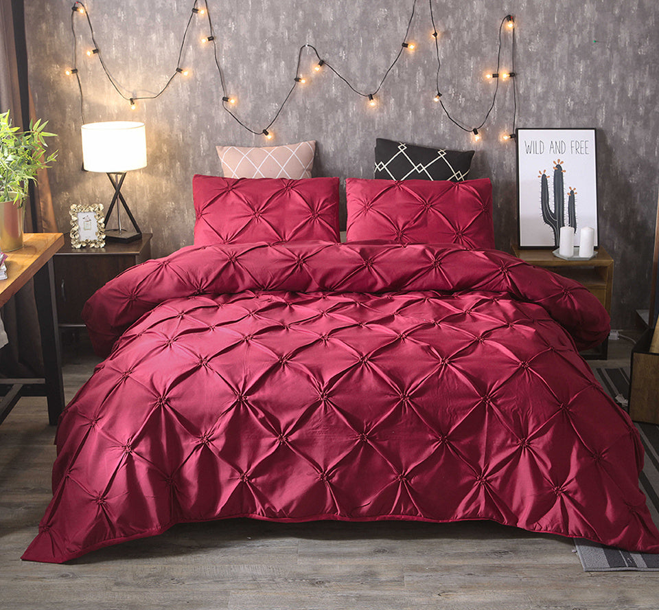 Luxueuse parure de lit matelassée – matière douce et chaleur agréable – idéale pour se détendre la nuit