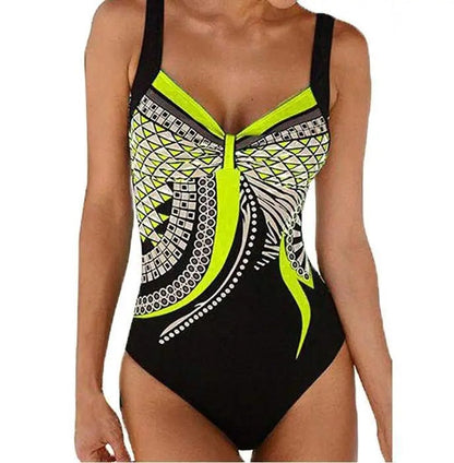 Maillot de bain 1 pièce femme imprimé style débardeur