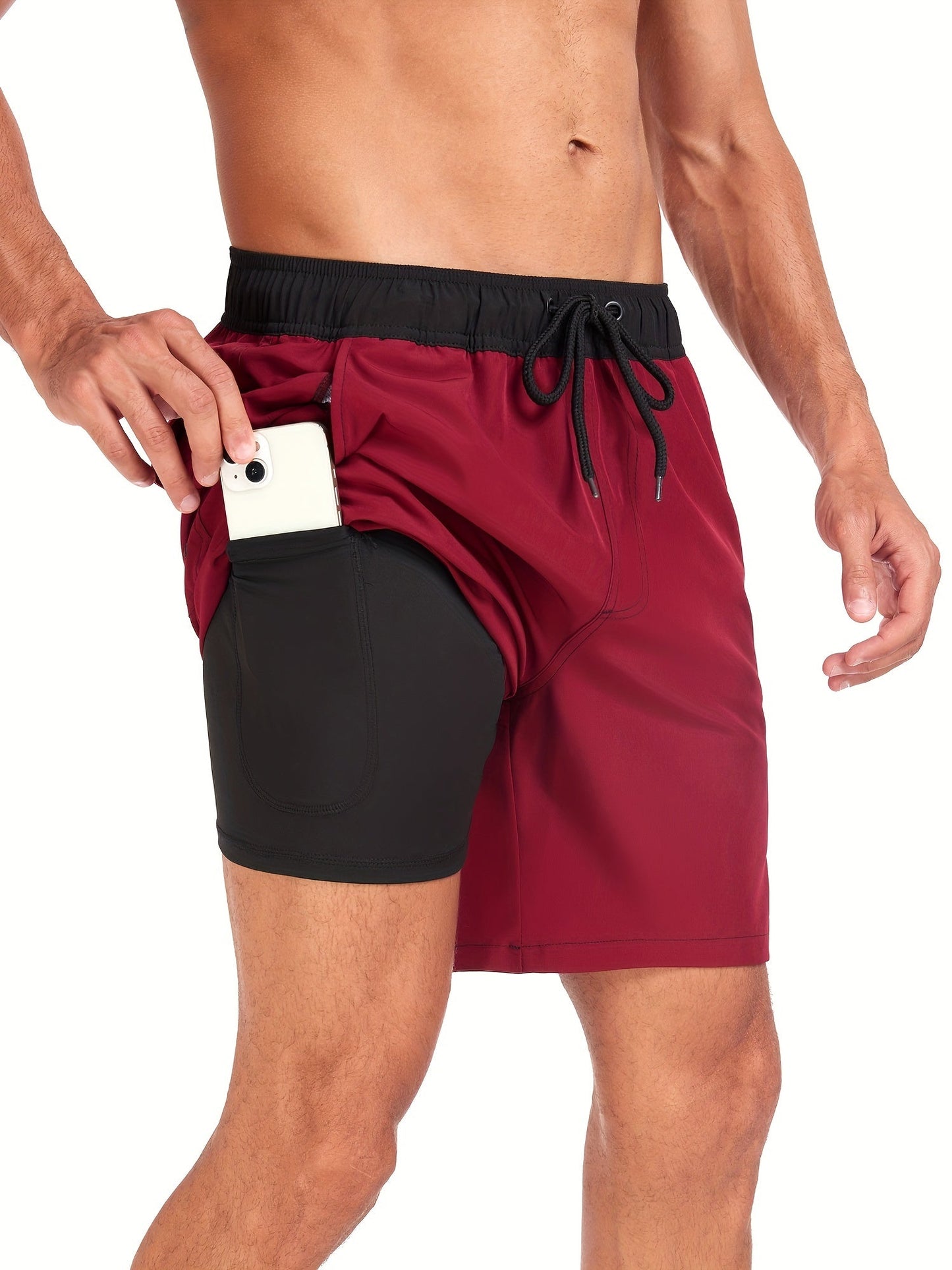 Maillots de bain | shorts à séchage rapide et extensibles pour homme avec poche pour téléphone