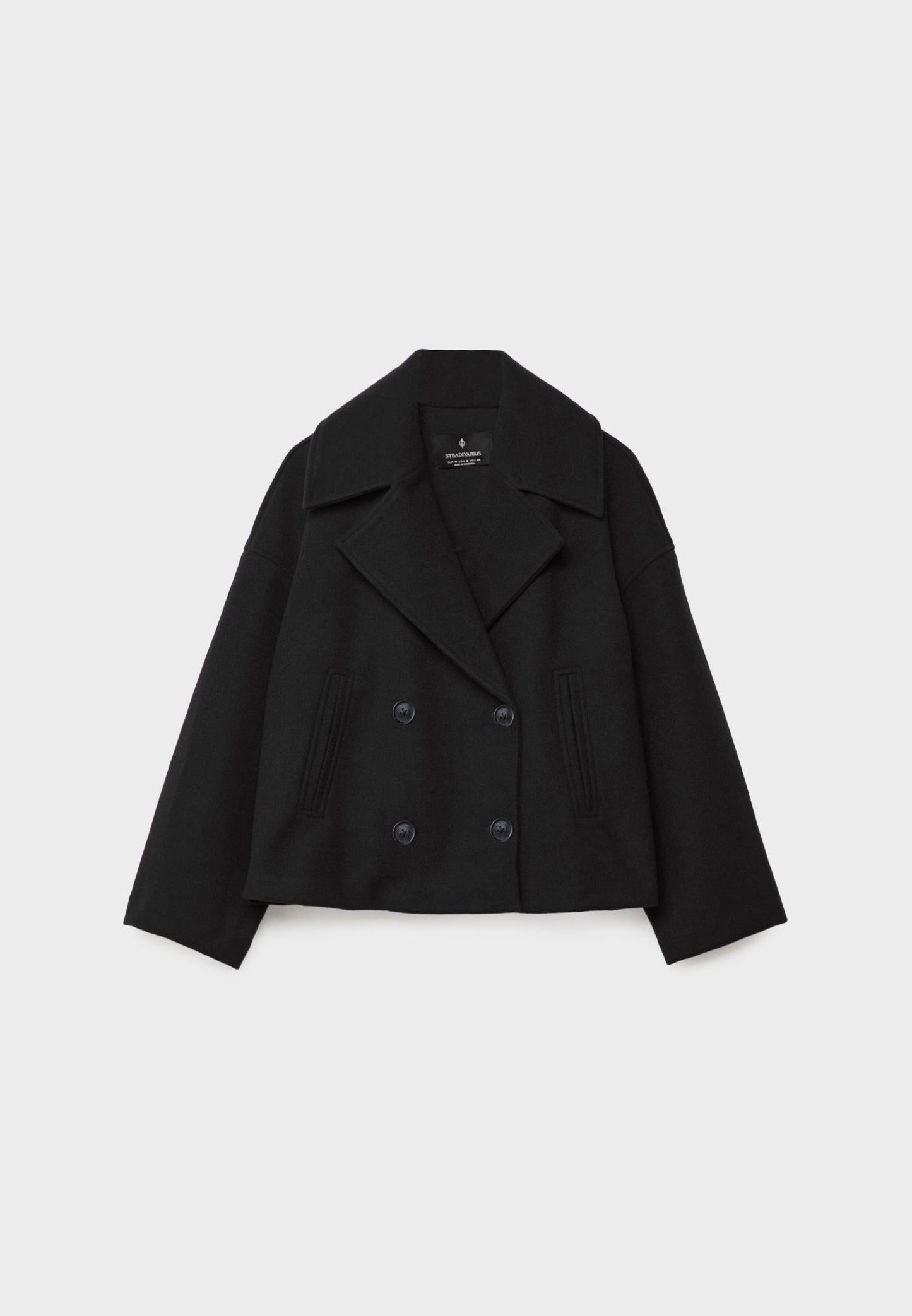 Manteau court à double boutonnage chic - élégant et intemporel