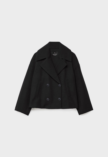 Manteau court à double boutonnage chic - élégant et intemporel