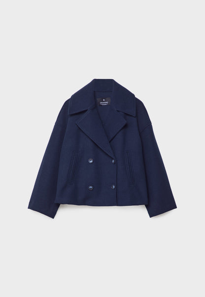 Manteau court à double boutonnage chic - élégant et intemporel