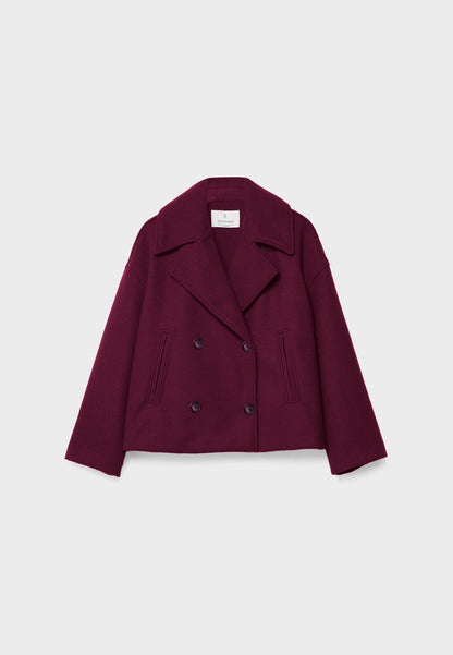 Manteau court à double boutonnage chic - élégant et intemporel