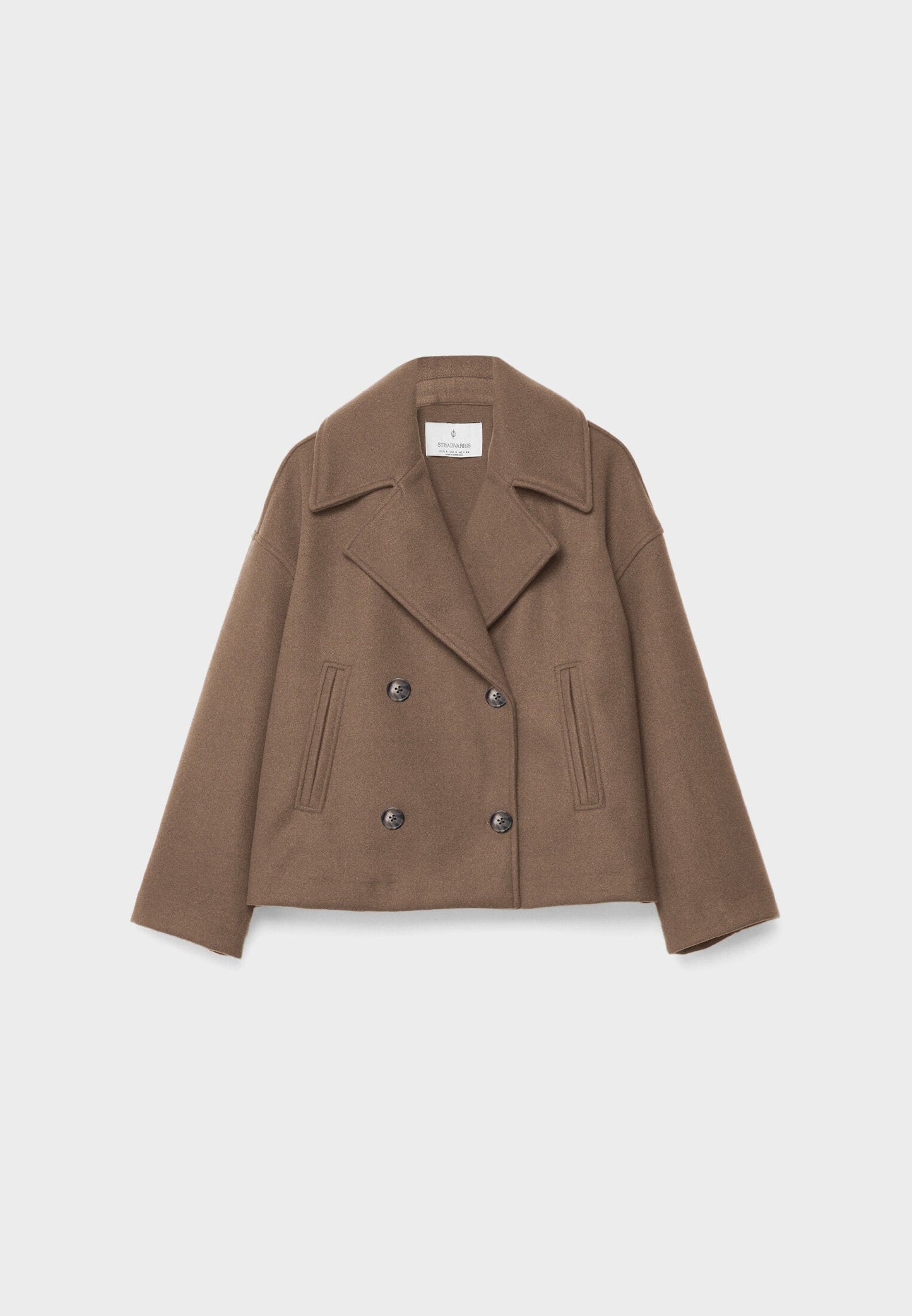 Manteau court à double boutonnage chic - élégant et intemporel