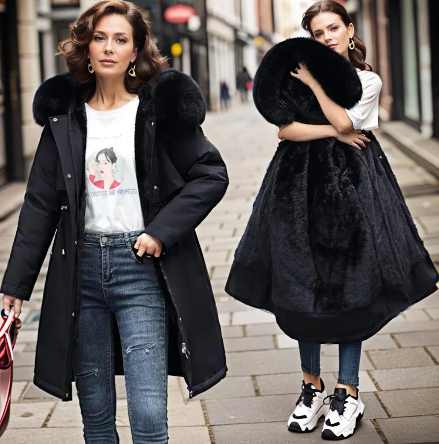 Manteau d’hiver imperméable et chaud pour femme