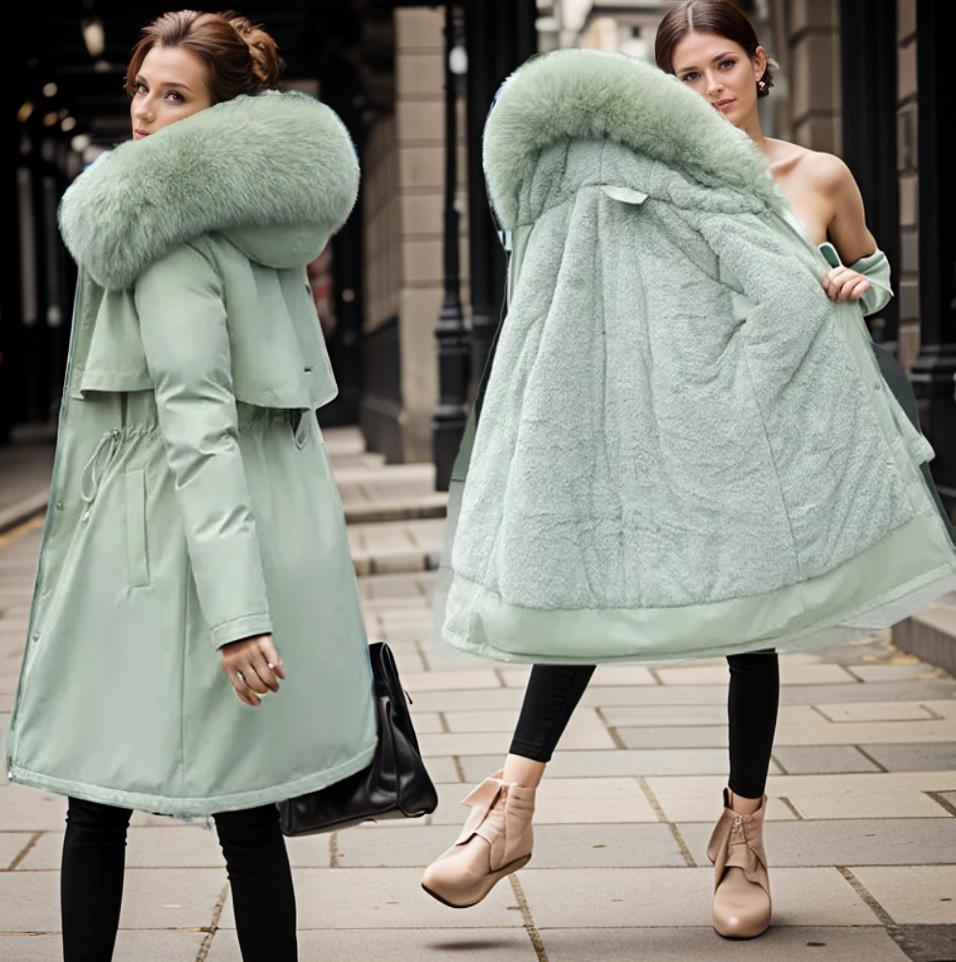 Manteau d’hiver imperméable et chaud pour femme