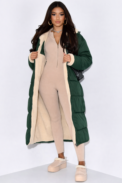 Manteau d’hiver réversible pour femme