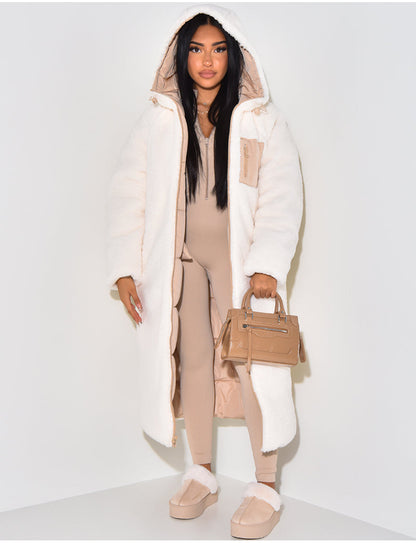 Manteau d’hiver réversible pour femme