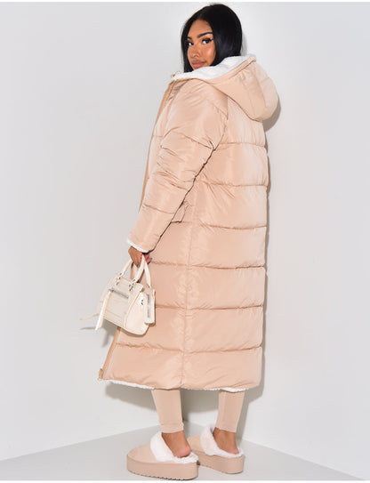 Manteau d’hiver réversible pour femme