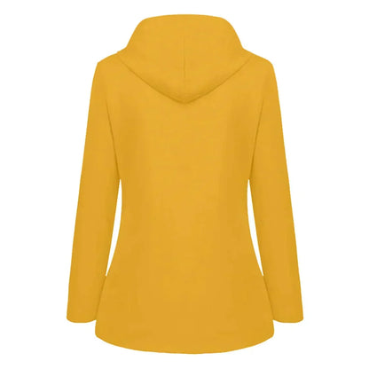 Manteau de pluie à capuche coupe trapèze pour femme
