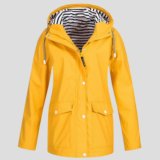 Manteau de pluie imperméable à capuche pour femme