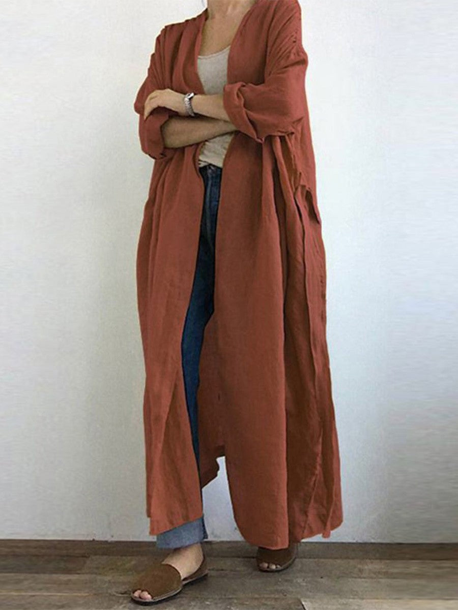 Manteau duster long pour femme