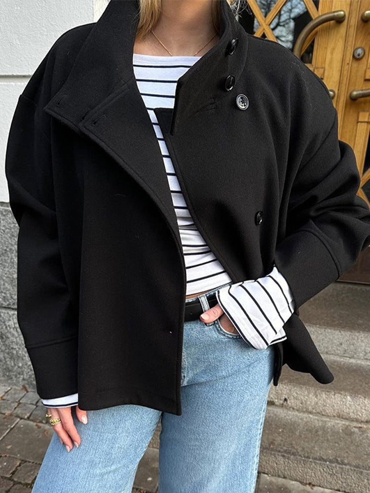 Manteau femme à double boutonnage