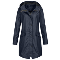 Manteau femme mi-long à capuche