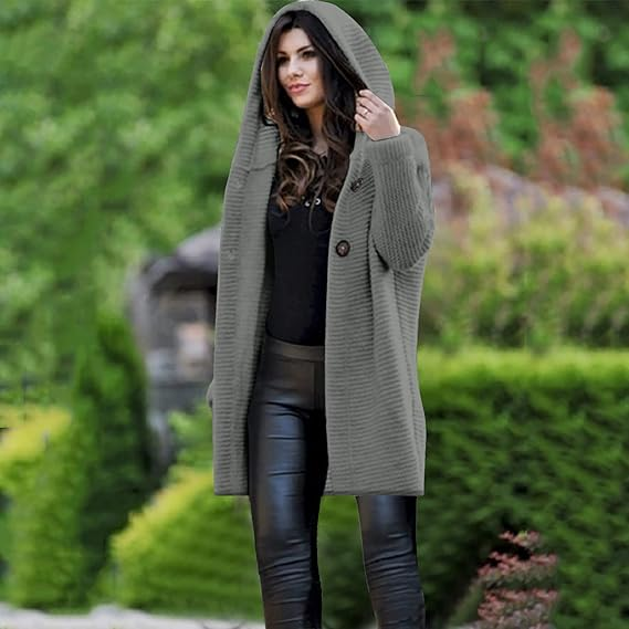 Manteau-gilet à capuche pour femme