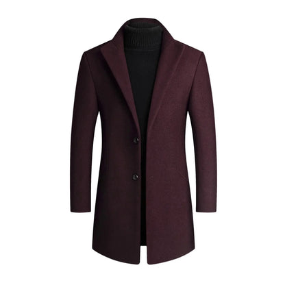 Manteau habillé pour homme, coupe ajustée