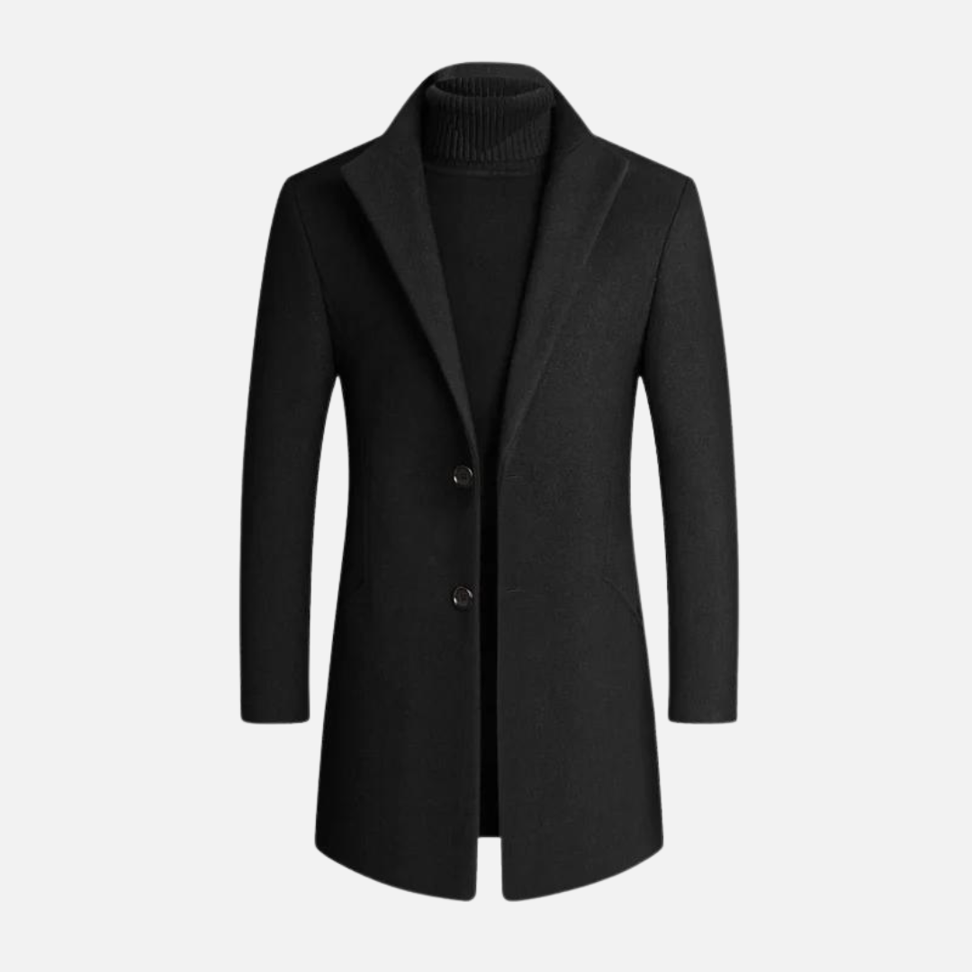 Manteau habillé pour homme, coupe ajustée