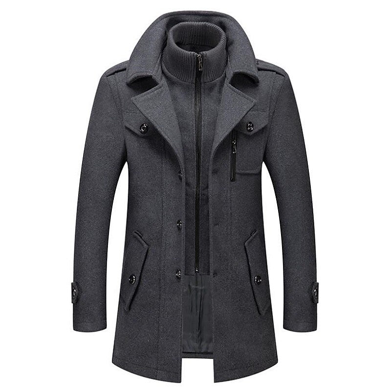 Manteau long chaud et élégant pour homme