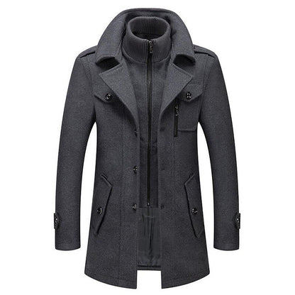 Manteau long chaud et élégant pour homme
