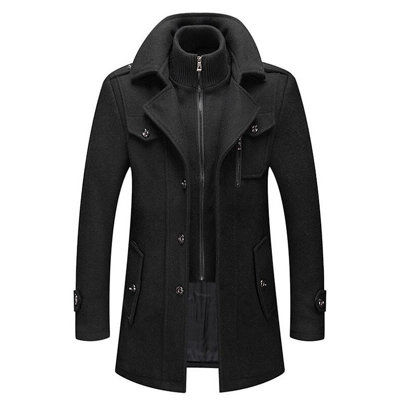 Manteau long chaud et élégant pour homme