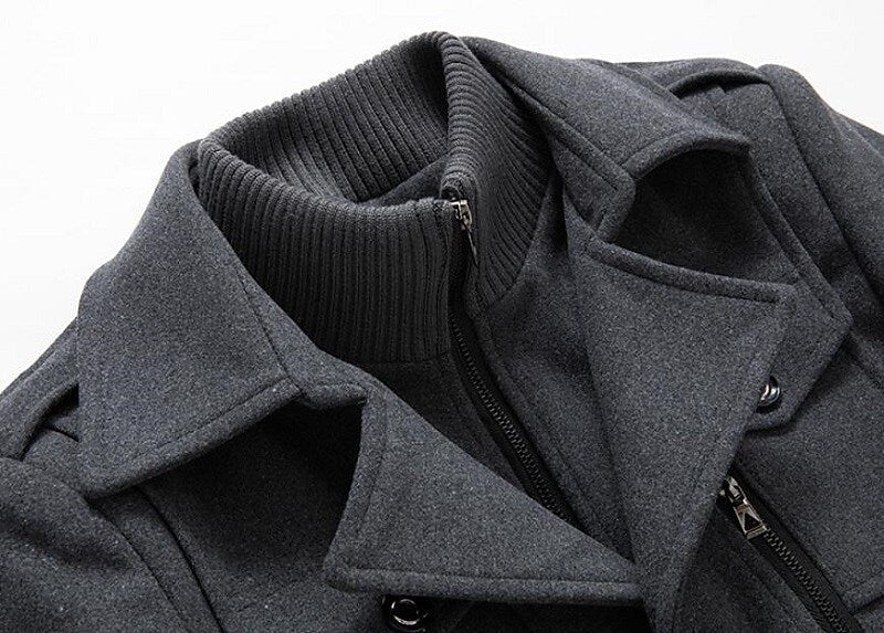Manteau long chaud et élégant pour homme