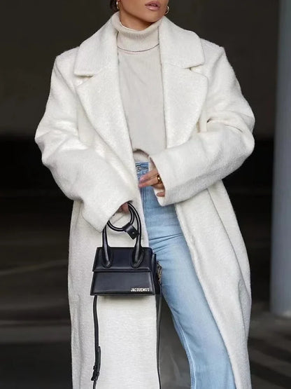 Manteau long oversize d'hiver élégant pour femme