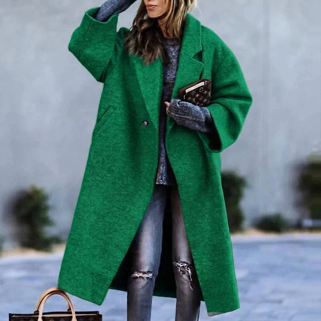 Manteau long oversize femme