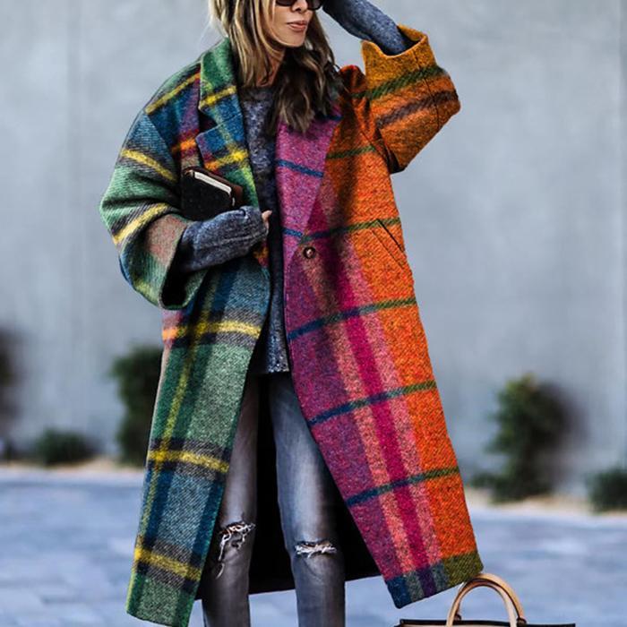 Manteau long oversize femme