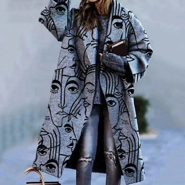 Manteau long oversize femme