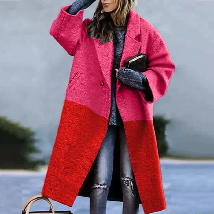 Manteau long oversize femme
