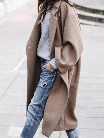 Manteau long oversize pour femme