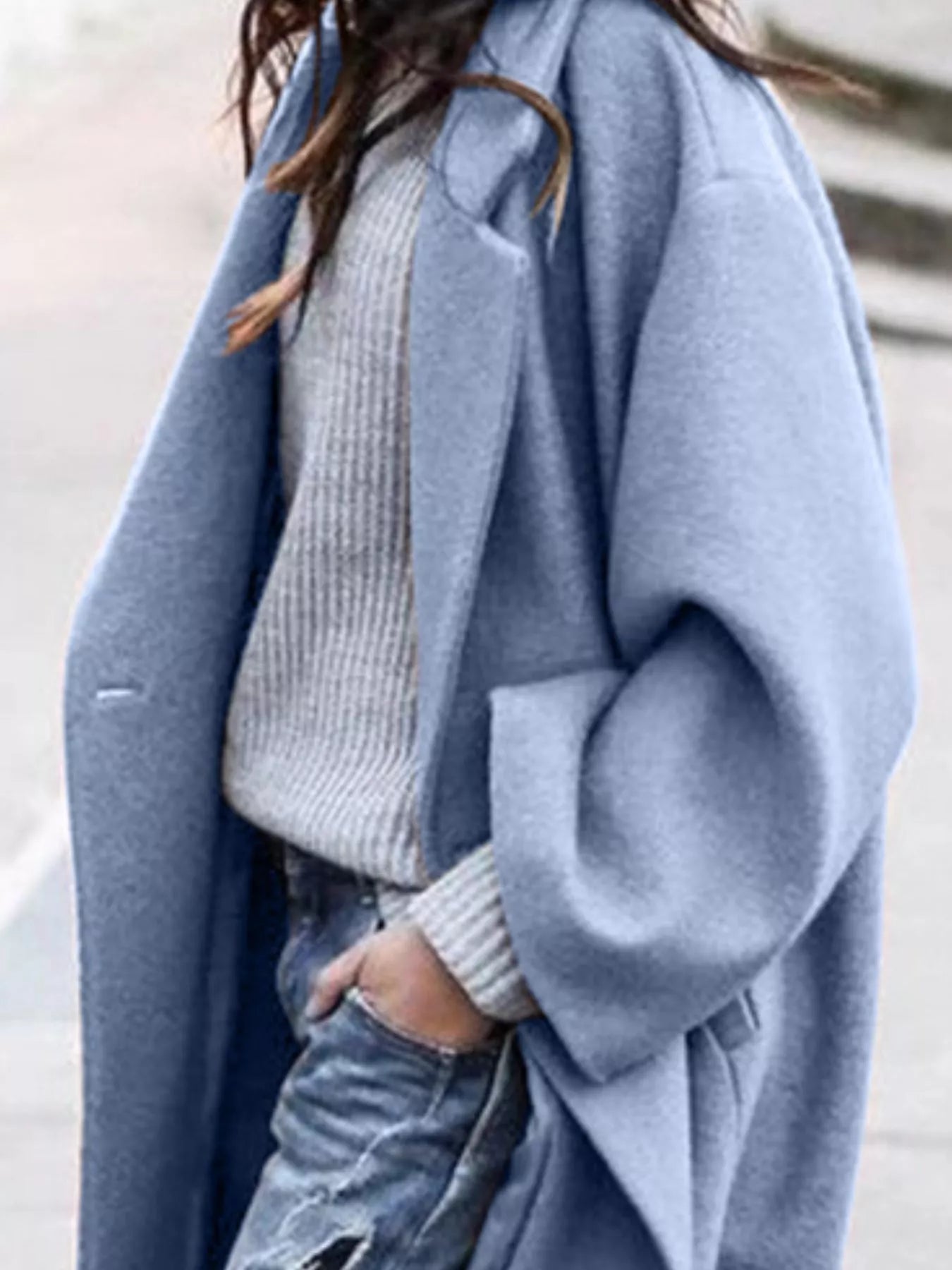 Manteau long oversize pour femme