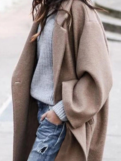 Manteau long oversize pour femme
