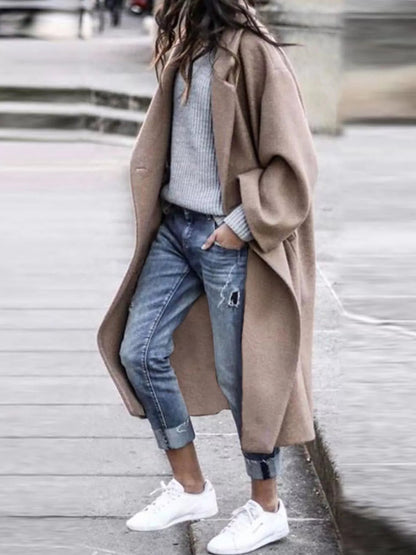 Manteau long oversize pour femme