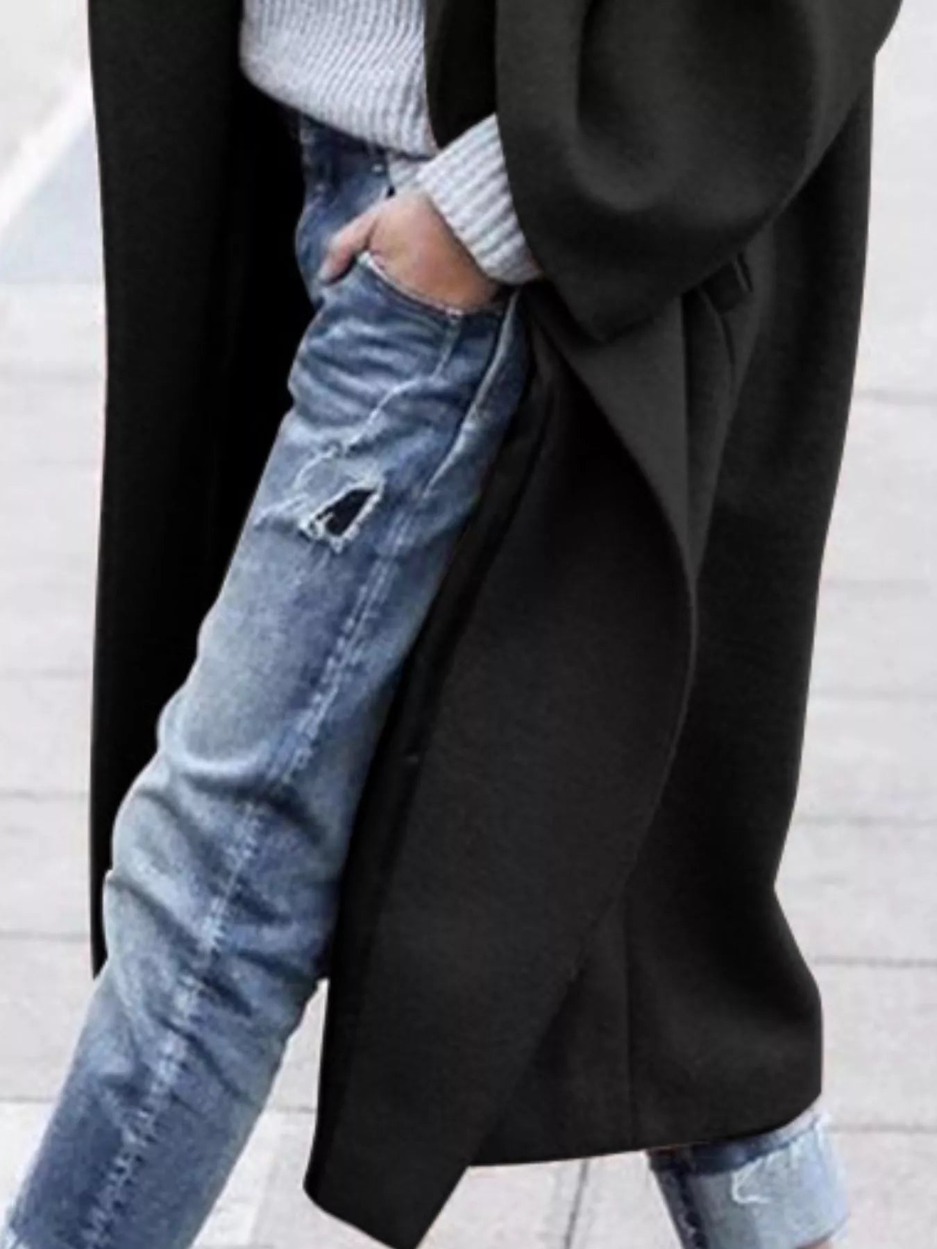 Manteau long oversize pour femme