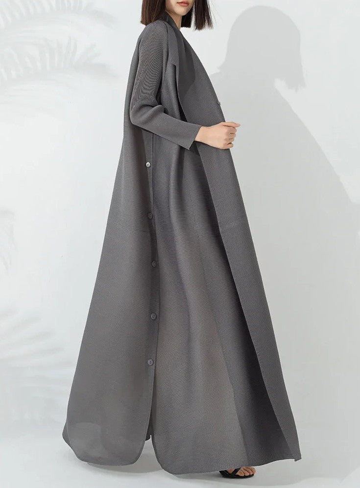 Manteau trapèze ceinturé pour femme