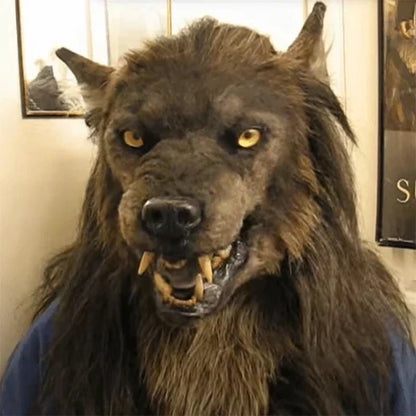Masque de loup-garou réaliste pour adultes - Halloween et cosplay