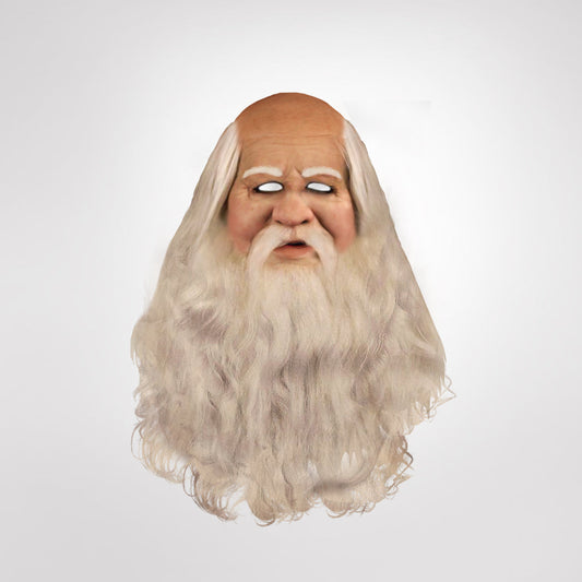 Masque de Père Noël réaliste couvrant le visage, le cou et la poitrine