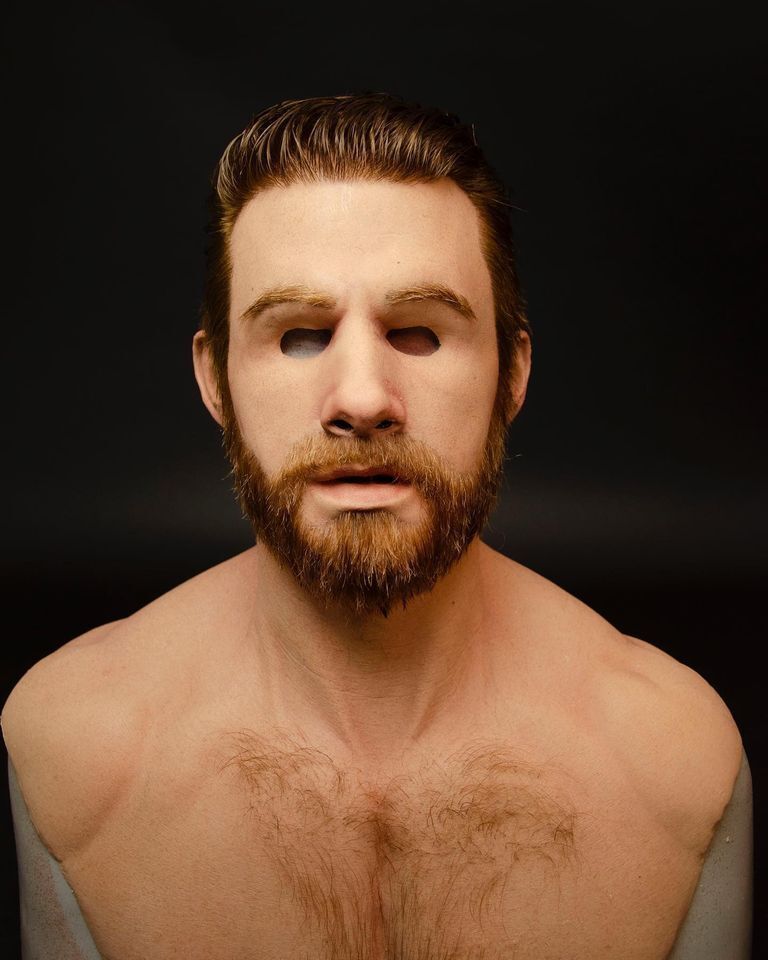 Masque de vieil homme effrayant – masque d’Halloween réaliste en latex pour adultes