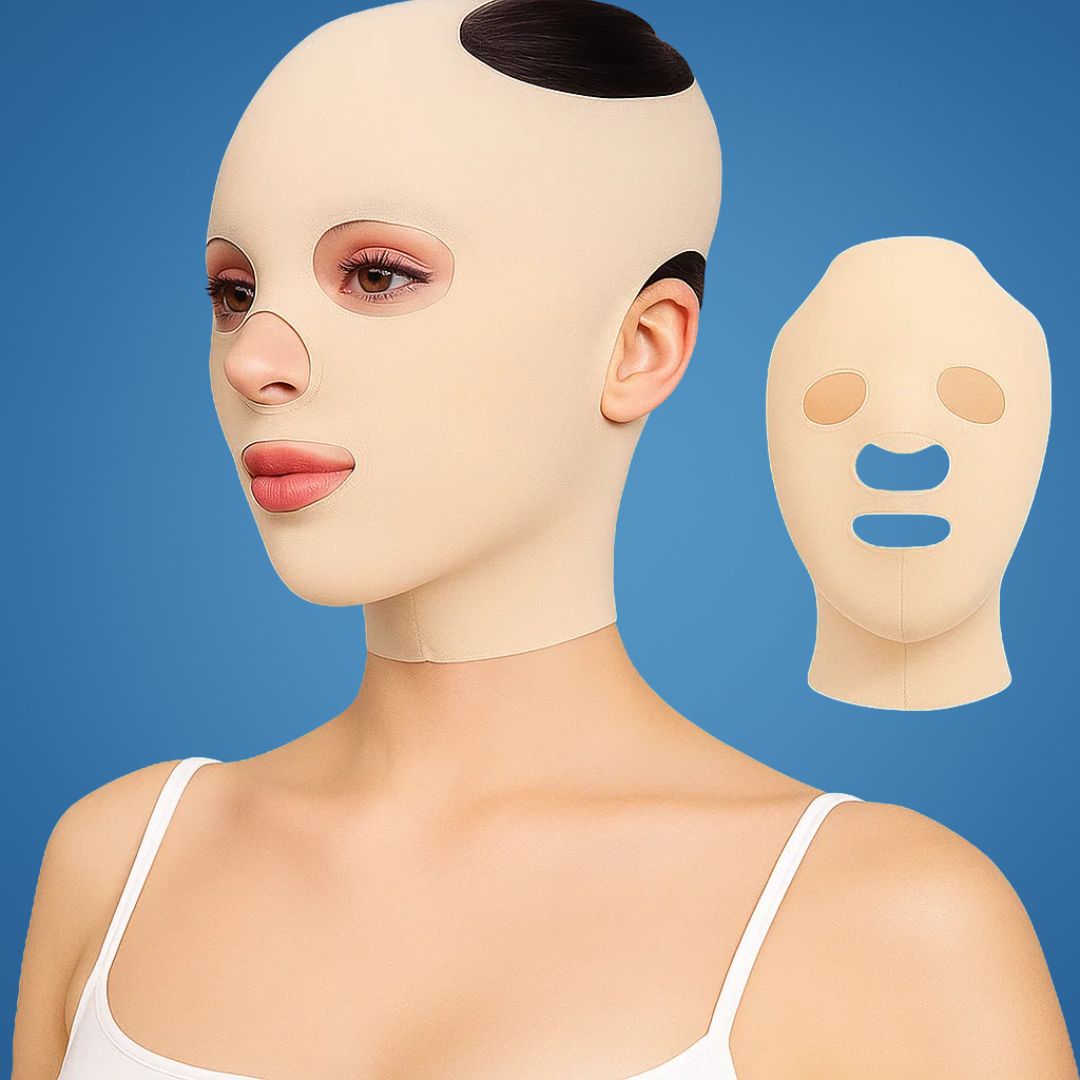 Masque lifting anti-rides pour le visage – compression réutilisable – ajustement ergonomique et doux – raffermissant et tenseur pendant la nuit pour peau mature