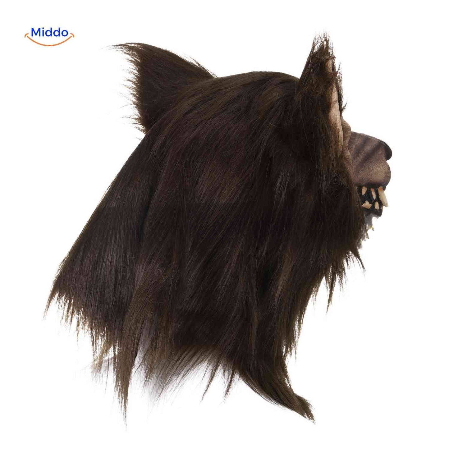 Masque | tête de loup en latex, phosphorescent et idéal pour Halloween