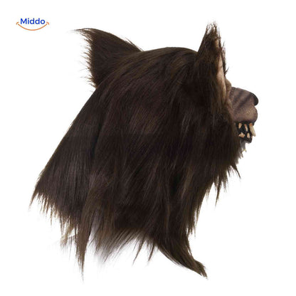 Masque | tête de loup en latex, phosphorescent et idéal pour Halloween