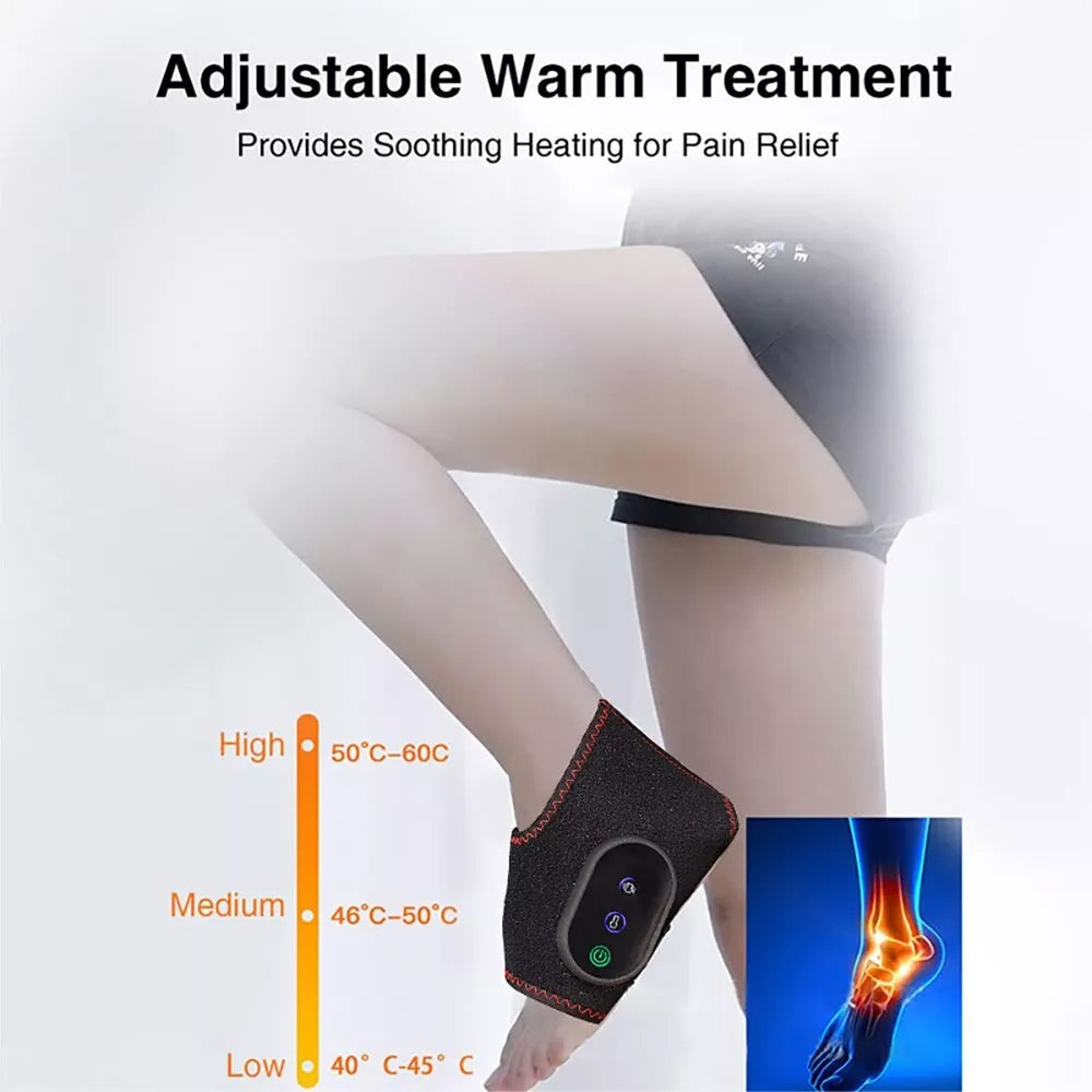 Masseur de jambes sans fil chauffant avec bande de compression pour le bureau