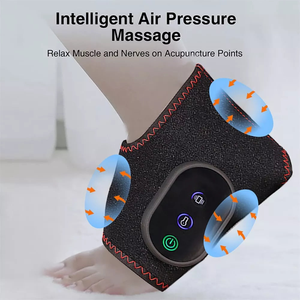 Masseur de jambes sans fil chauffant avec bande de compression pour le bureau