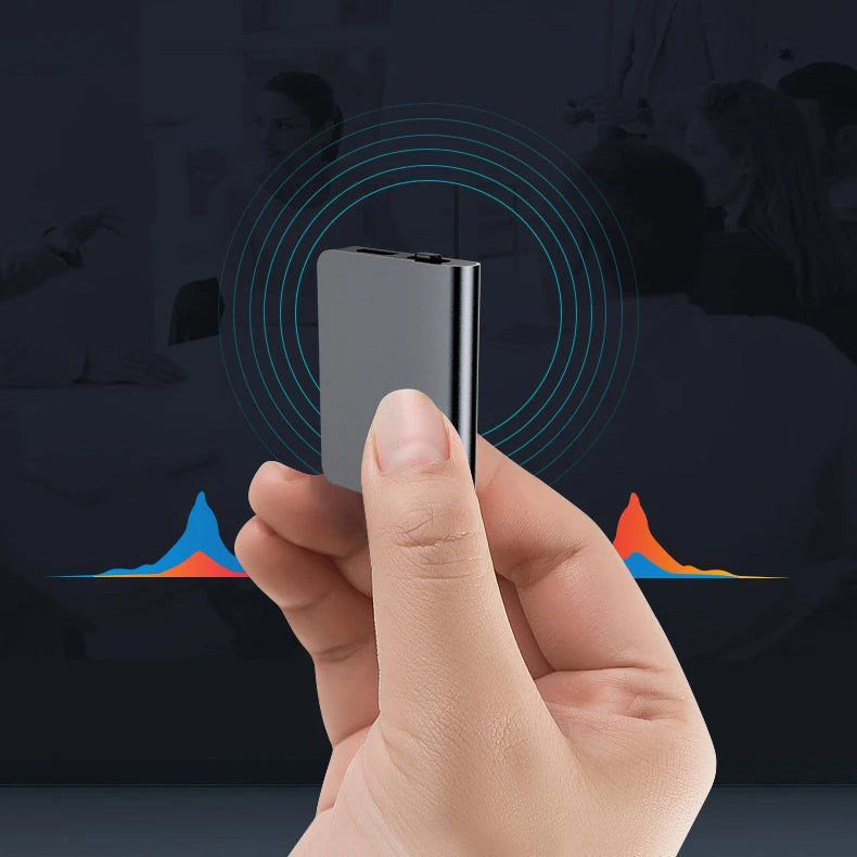 Micro-enregistreur vocal fin pour capture audio discrète