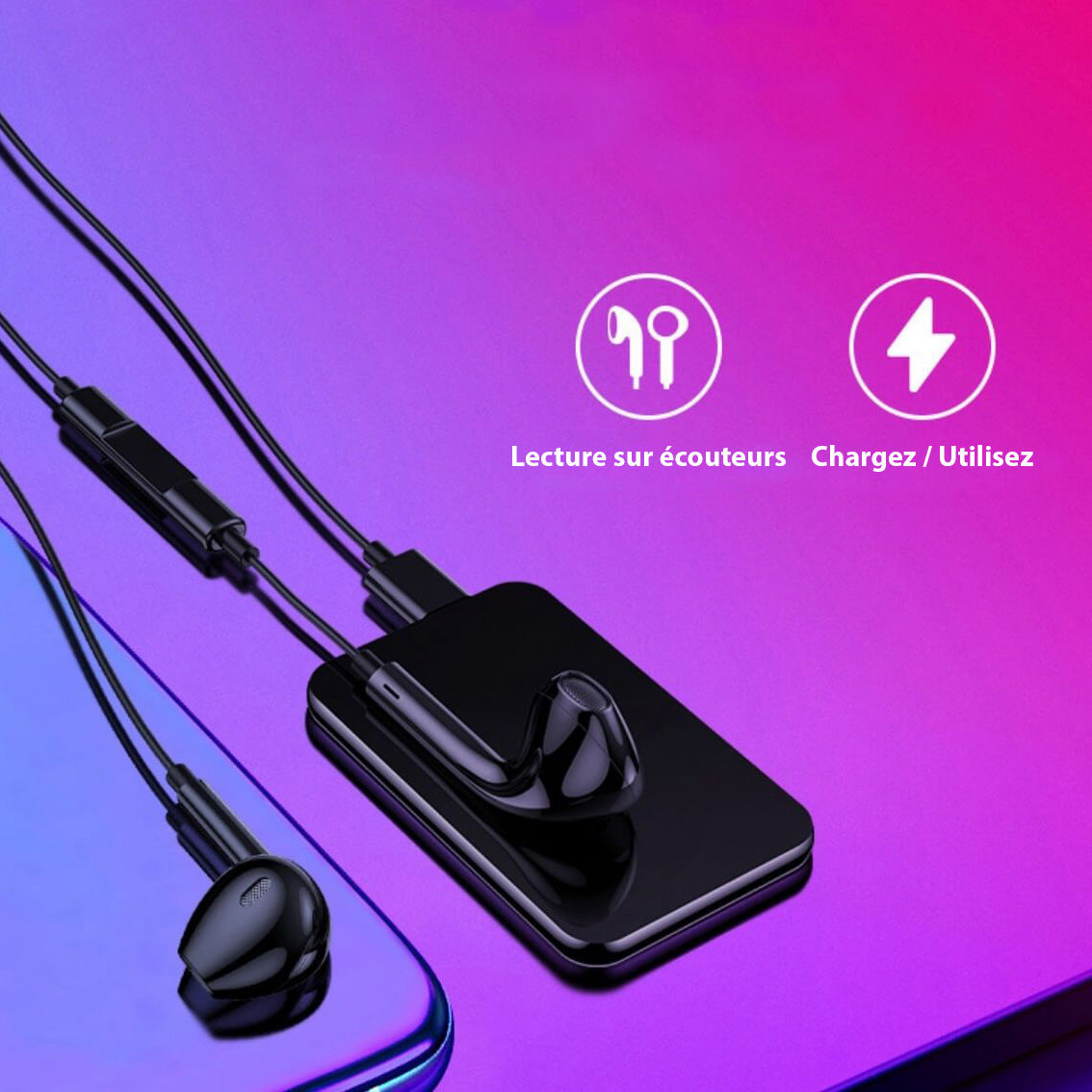 Micro-enregistreur vocal fin pour capture audio discrète
