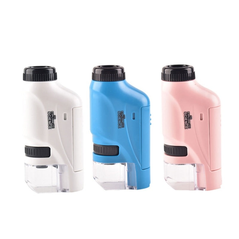 Microscope de poche à LED pour enfants curieux