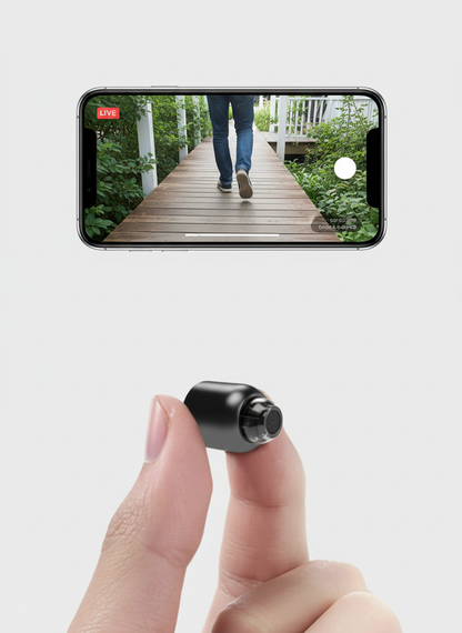 Mini caméra de sécurité Wi‑Fi avec vision nocturne, caméra de surveillance
